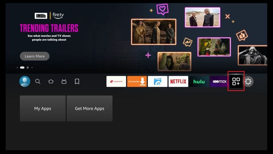 Go to the Apps section on FireStick.