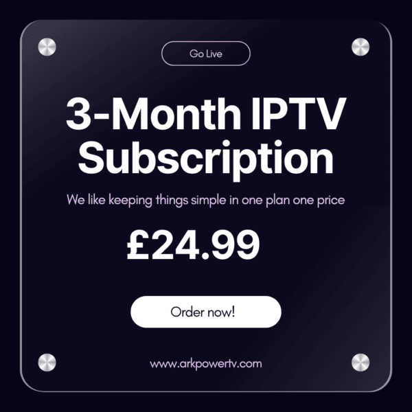 3 Months iptv subscription